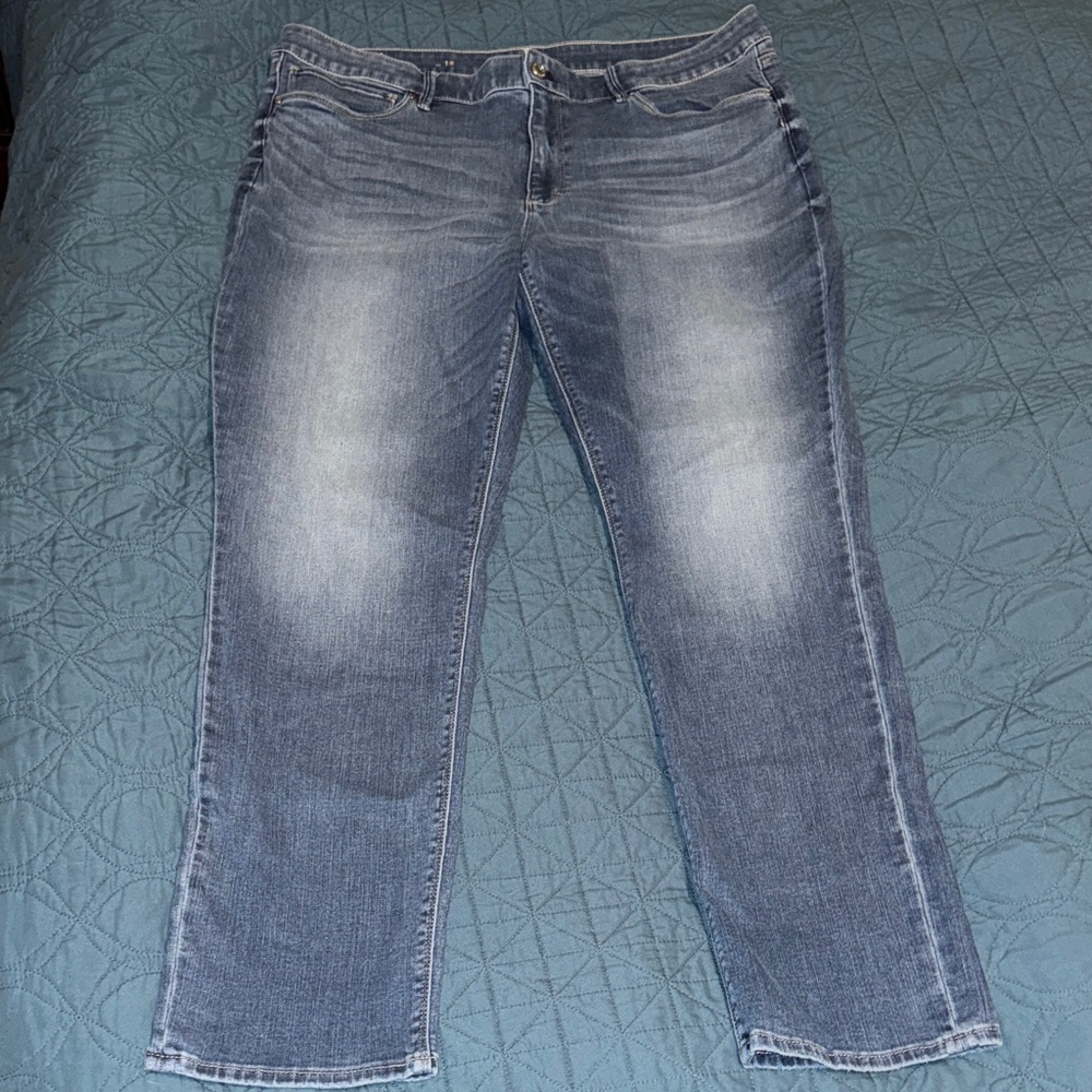 White House Black Market Slim Leg Blue Jeans